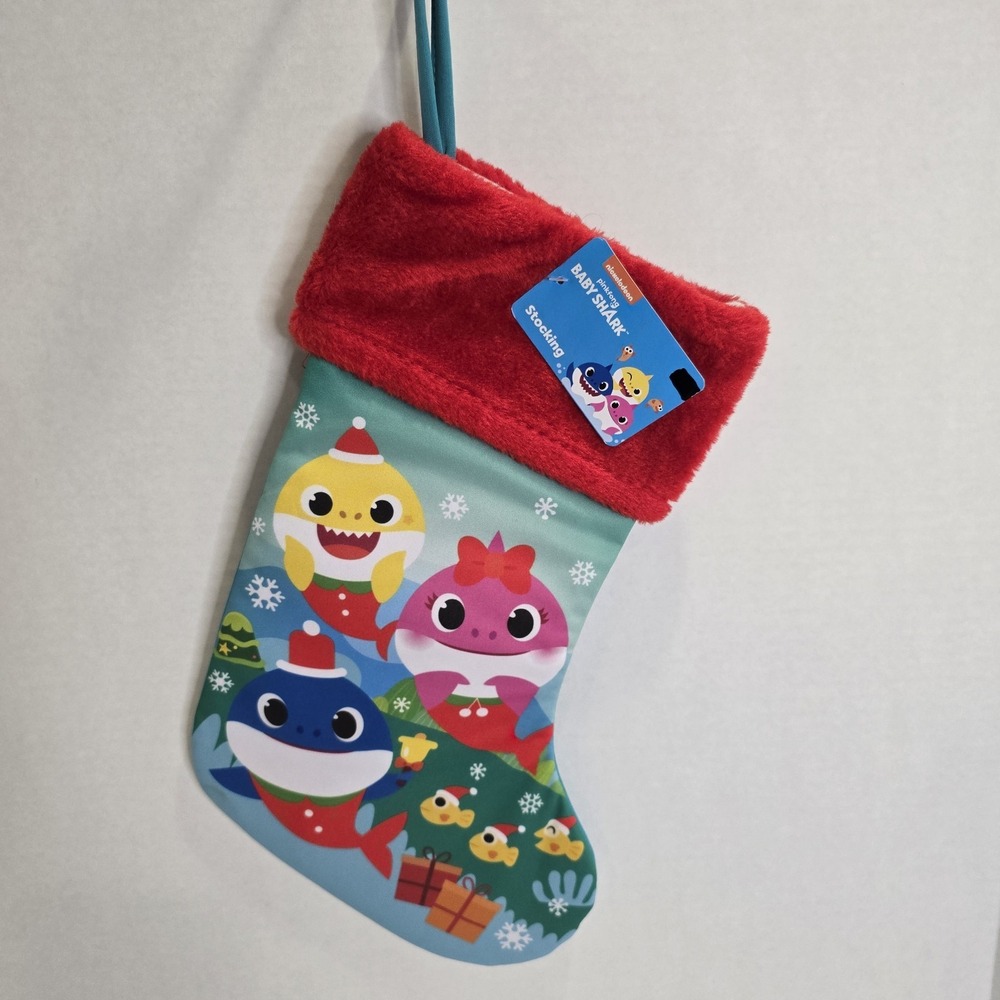 Nickelodeon Pinkfong Baby Shark Christmas‎ Stocking Fish